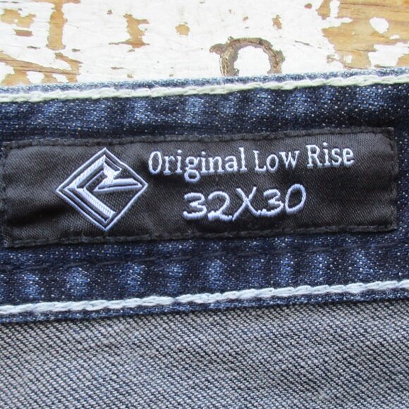 New ROCK & ROLL Cowgirl Jeans Size 30x32 Embellished Boot Cut Denim - Picture 13 of 14